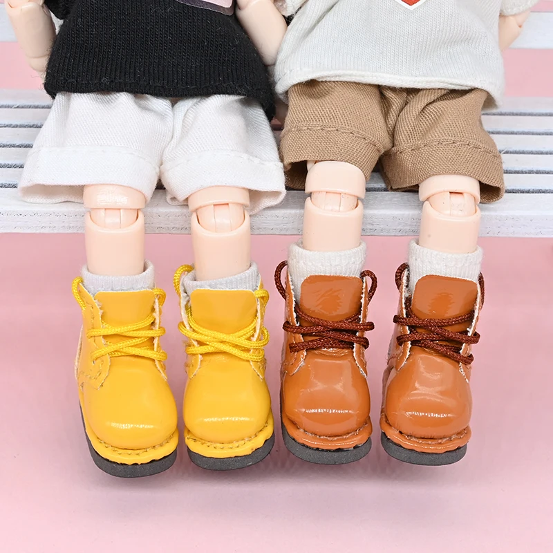 Ob11 Puppenschuhe, süße Stiefel in verschiedenen Farben, geeignet für 1/12 BJD P9 P10 YMY UFDoll DDF Obitsu Schuhe, Zubehör, Geschenke