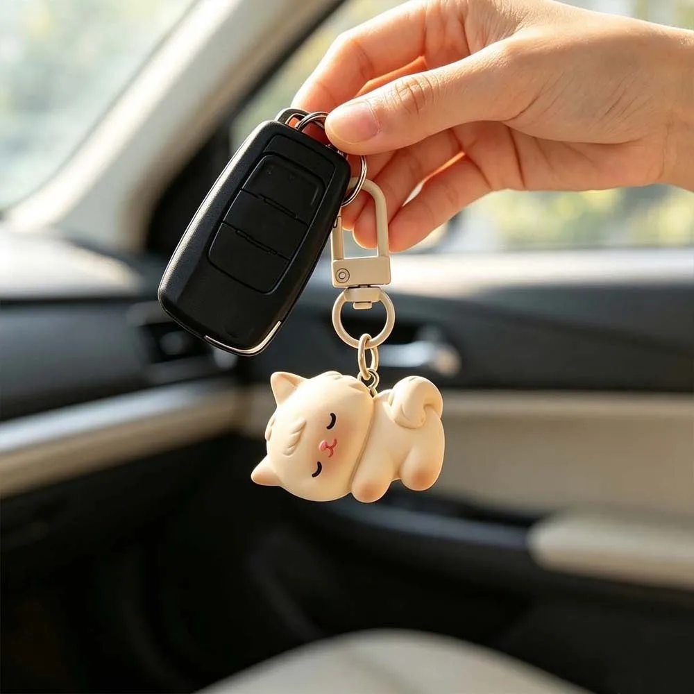 Resin Magnetic Key Chain Mini Size Durable Matching Key Rings Fine Workmanship Lightweight Animal Backpack Pendant Animal Lovers