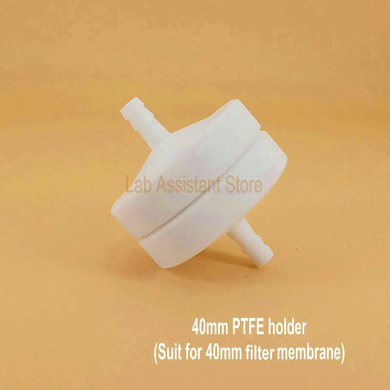 Imagem -05 - Terno do Suporte do Filtro de Ptfe para o Cloreto de Hidrogênio Membrana de Ptfe Opcional Laboratório 25 mm 40 mm 47 mm 1pc