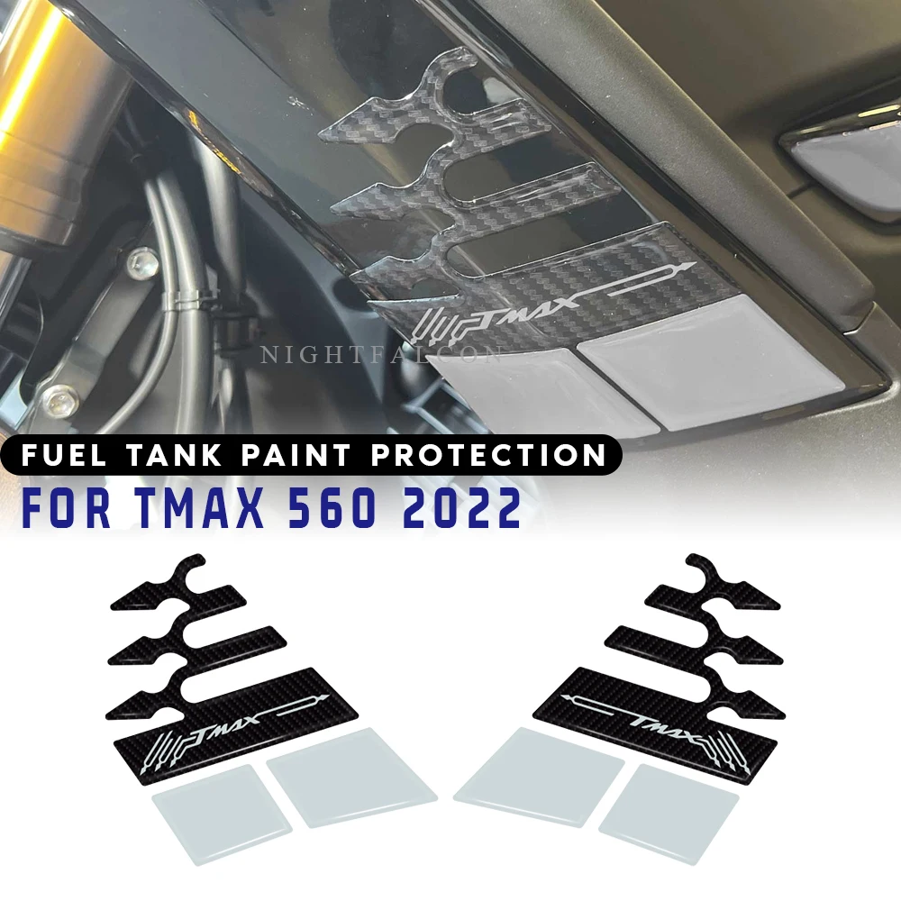 

Flank fairing Sticker 3D Tank pad Stickers Oil Gas Protector Cover Decoration For yamaha tmax 560 2022