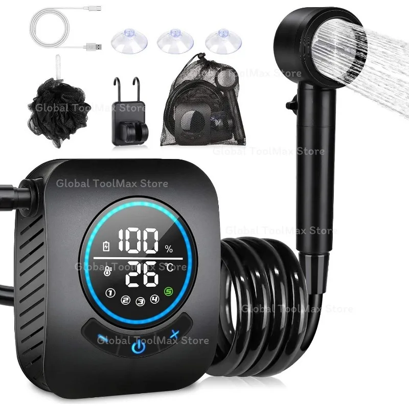 douche-portable-rechargeable-8000-mah-avec-eponge-de-bain-pour-le-camping-en-plein-air-les-voyages-et-le-lavage-de-voiture