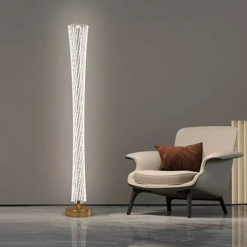 Floor lamp, small waist, bedside, luxurious room, romantic balcony, remote control, intelligent, simple and atmospheric