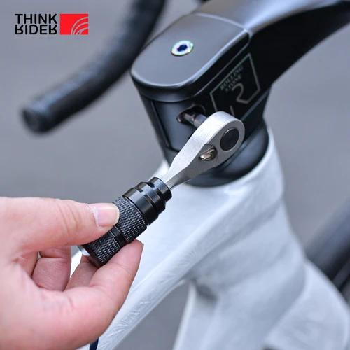 Imagen 2 del producto TinkRider-Juego de bolsas de reparación de herramientas portátiles para bicicleta, kit de herramientas multiusos para bicicleta de montaña y carretera, Kit de cápsulas de almacenamiento, bomba de ciclismo