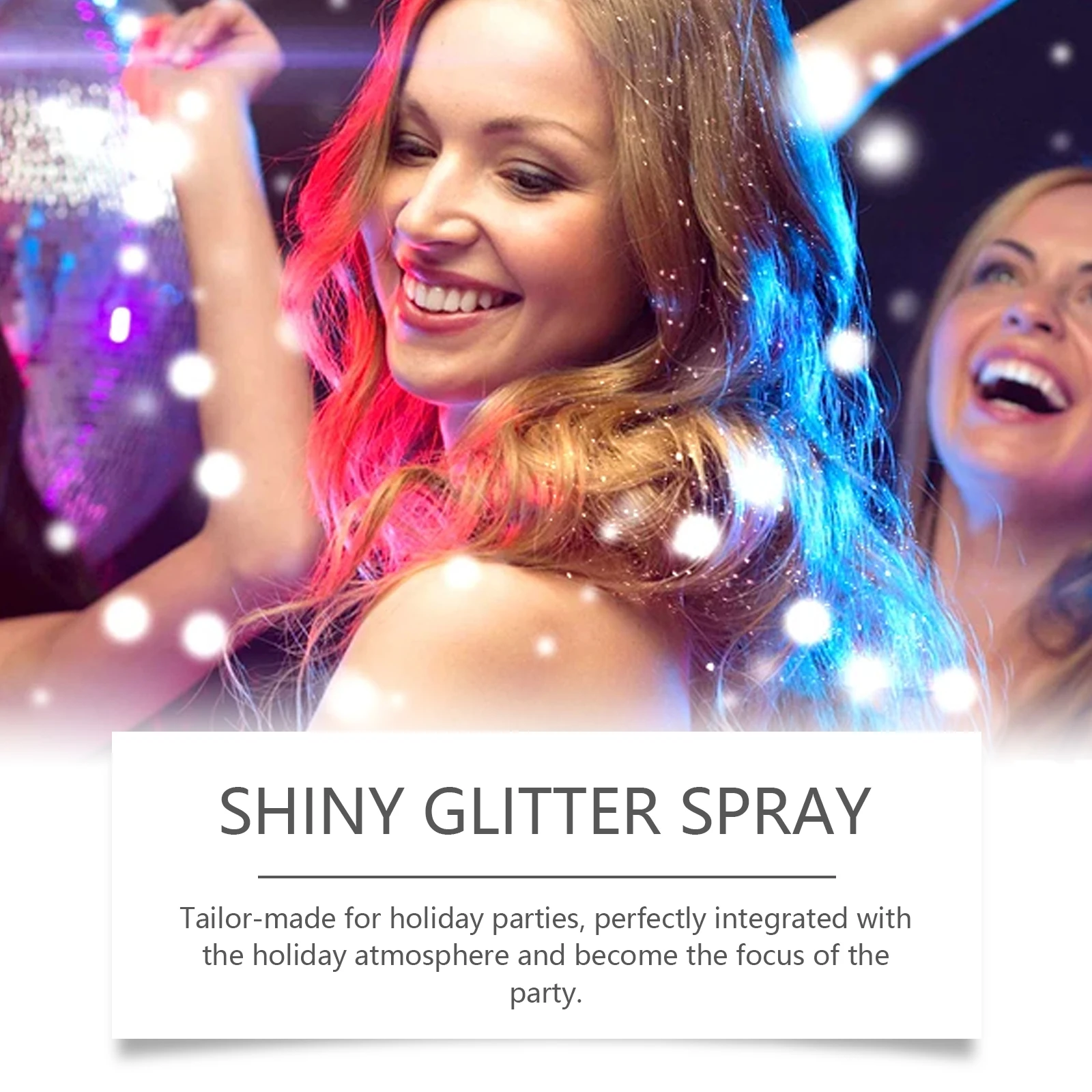 สเปรย์กลิตเตอร์หลากสีสัน - ไฮไลท์ผิวกายและไหปลาร้า ชิมเมอร์ ผงเพิ่มความกระจ่างใสให้ผิว เหมาะสำหรับการแต่งหน้าในงานเทศกาล