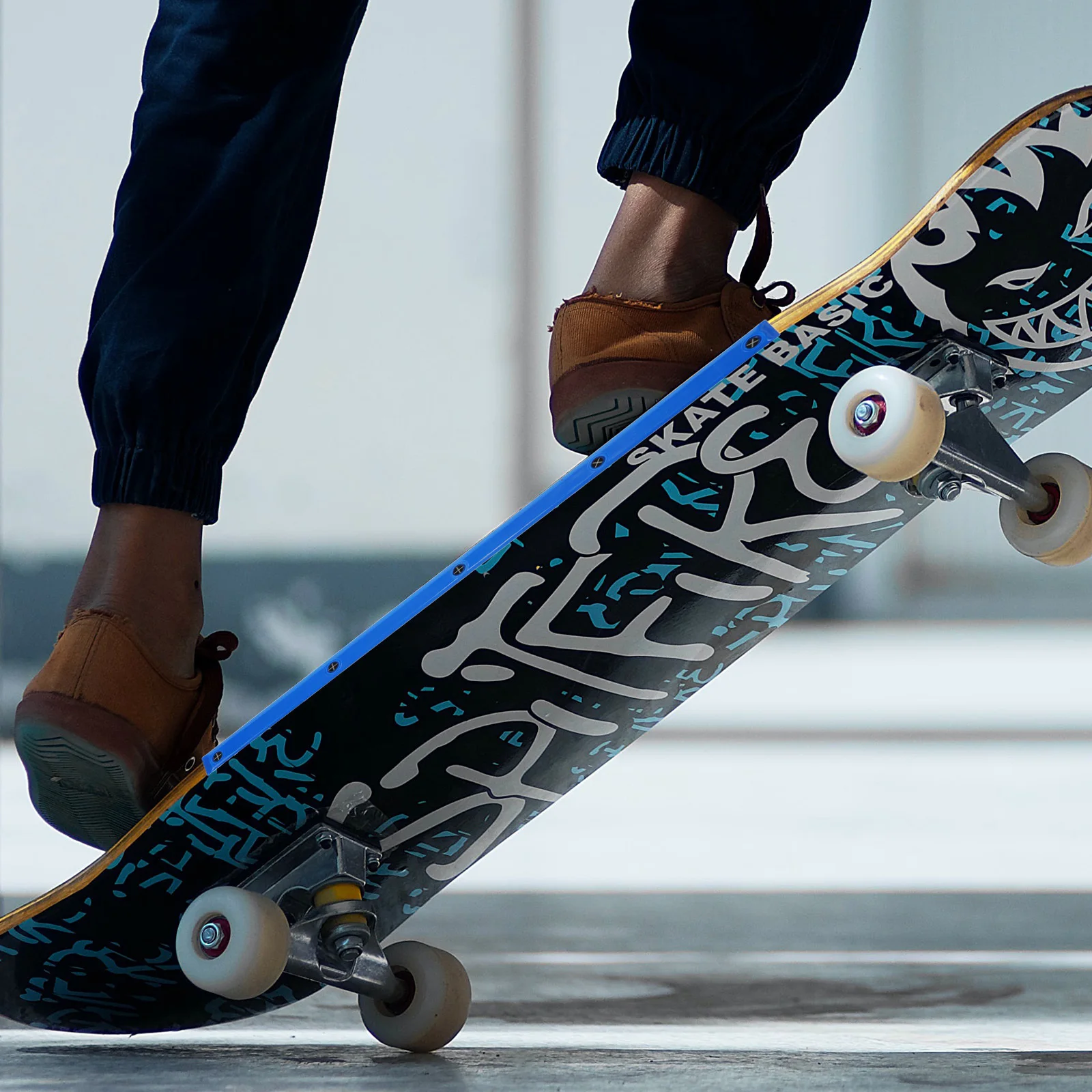 2 قطعة قضبان لوح التزلج المضادة للتصادم مادة بوم ملحقات Longboard المتينة قطع غيار مقاومة للاهتراء