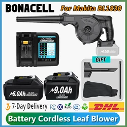 Leaf Blower Cordless For Makita 18V Battery BL1830 BL1840 BL1850 BL1860 Portable Electric Blower Tool With Battery Charger