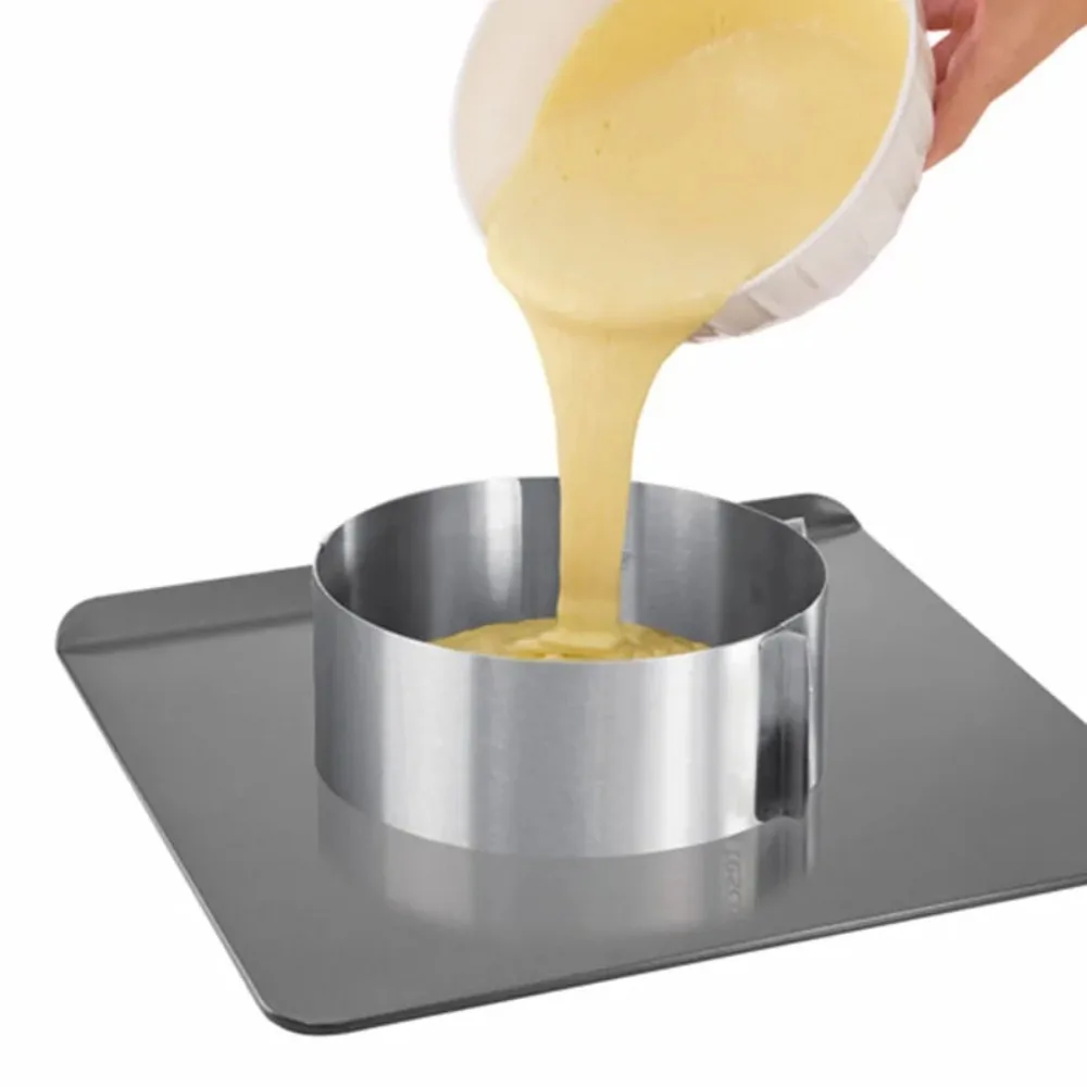 Adjustable Cake Ring Mold Stainless Steel Round Baking Ring Telescopic Mousse Cake Ring DIY Pastry Cooking Supplies Cake Tools