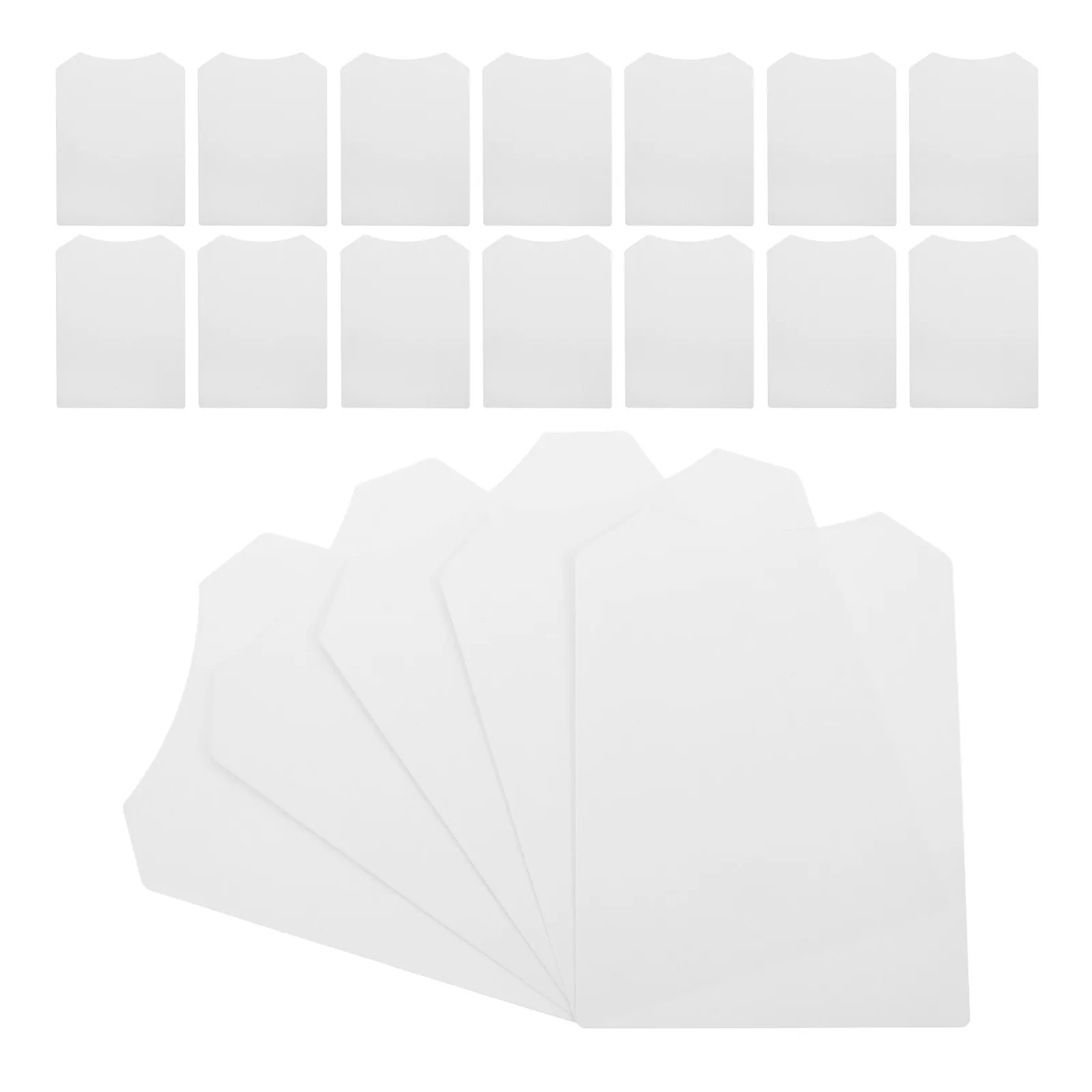50Pcs Clothing Packaging Paperboard Inserts White Cardboard Shirt Folding Liner for T Shirt Packaging Garment Transport