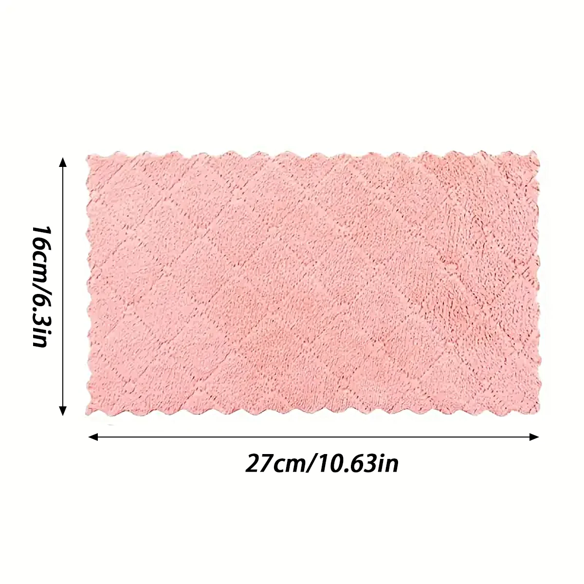 Thick Coral Fleece Dish Towel with Strong Water Absorption Non-Oil Cleaning Household Tablecloth for Kitchen