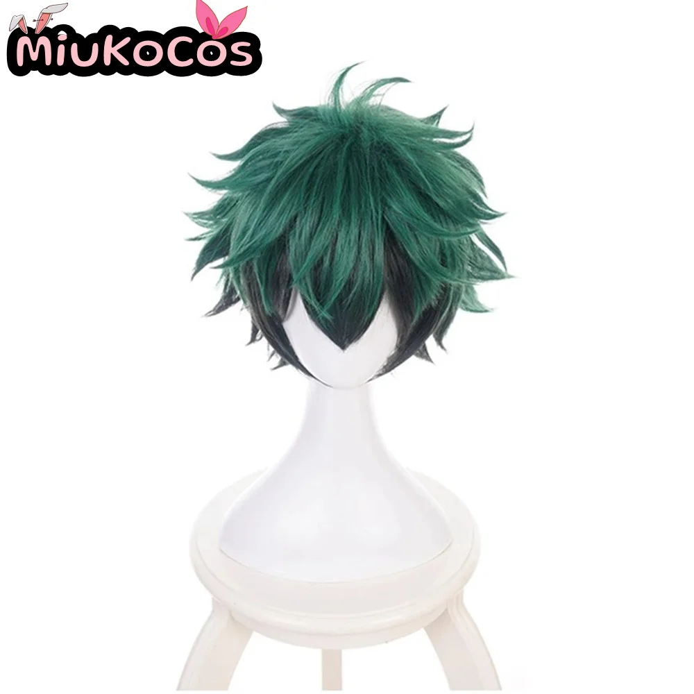 ในสต็อก Izuku Midoriya คอสเพลย์วิกผม MiukoCosplay อะนิเมะ My Hero Academia คอสเพลย์