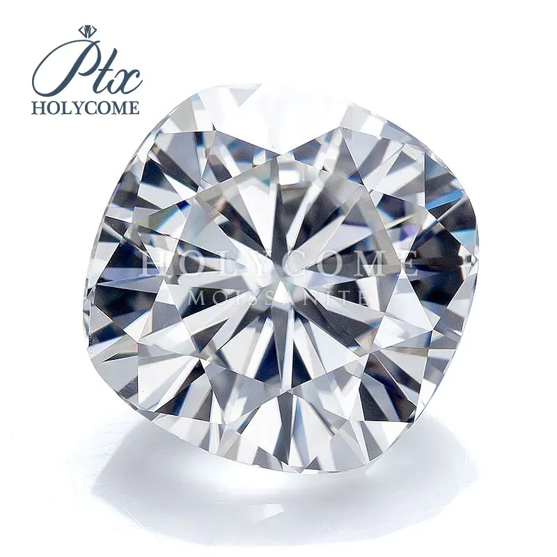 

Holycome Moissanite GRA сертифицированная огранка подушки DEF VVS1 бриллиантовая огранка Moissanite алмазная проверка положительный поставщик с завода