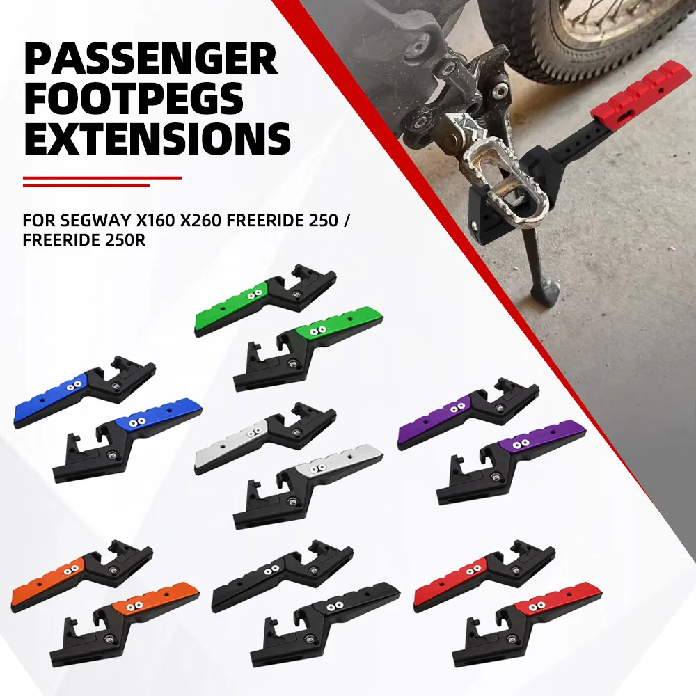 

For Segway X160 X260 X 160 X 260 Accessories Passenger Foot Peg Extensions Extended Footpegs Motocross Bike Dirt Bike Off-Road