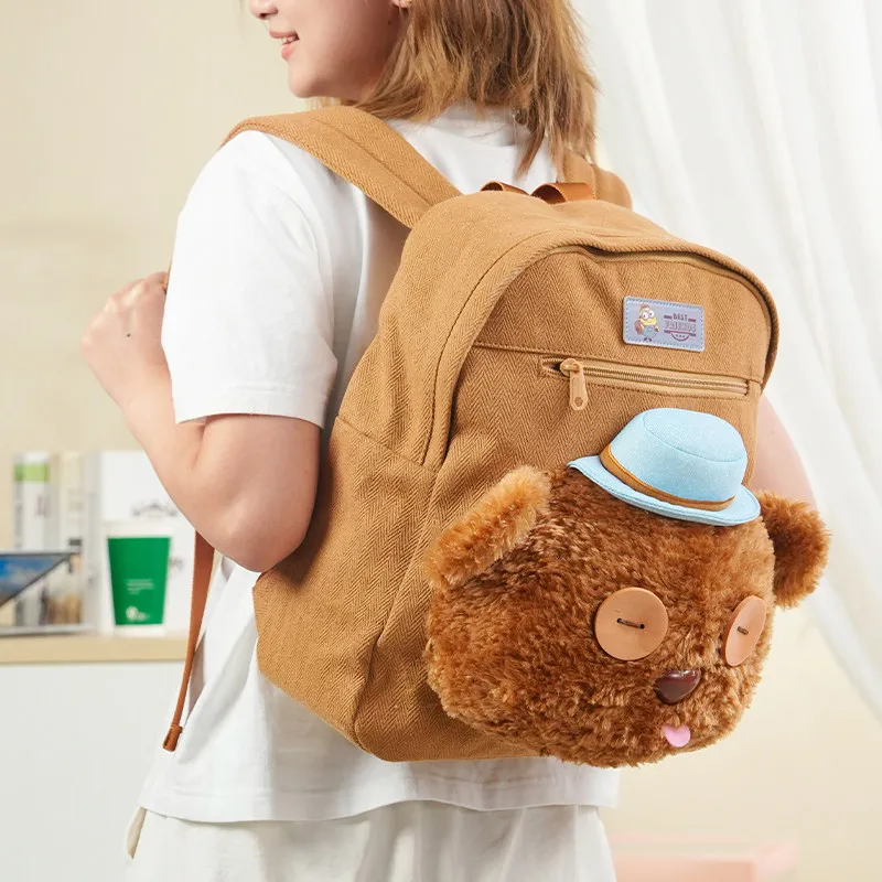 Potdemiel How To Train Your Dragon Toothless Backpack, Tim Bear School Bag, Large Capacity Student Rucksack Casual Travel Daypac view 6