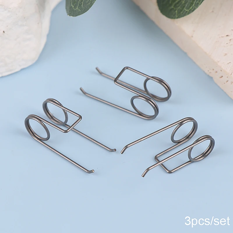 New Sale 3Pcs Double Torsion Spring For Trash Can Stainless Steel 1.0MM Wire Diameter 11mm Outside D Strong Torsional Spring