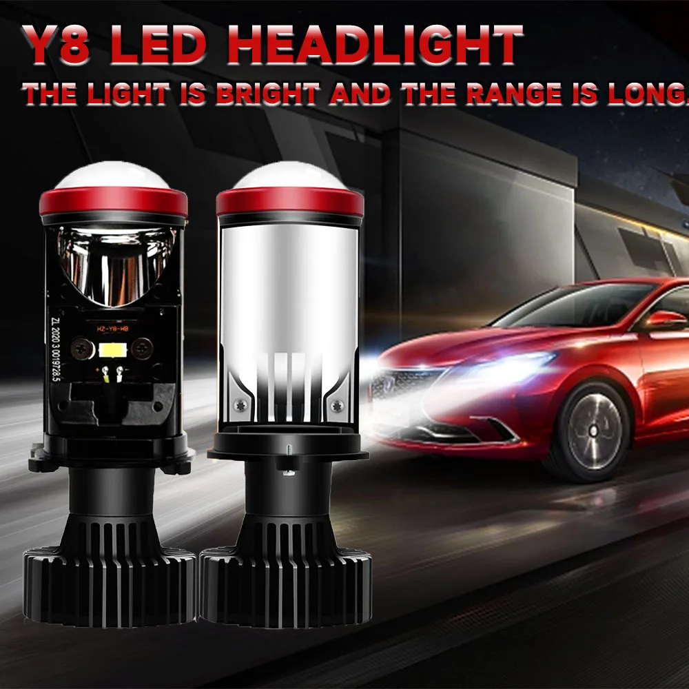 

2pcs Super Bright H4 LED Car Headlight Bulbs LHD Mini Projector Lens 16000LM 9003 HB2 Canbus CSP Chips 6000K Turbo fog Light 12V