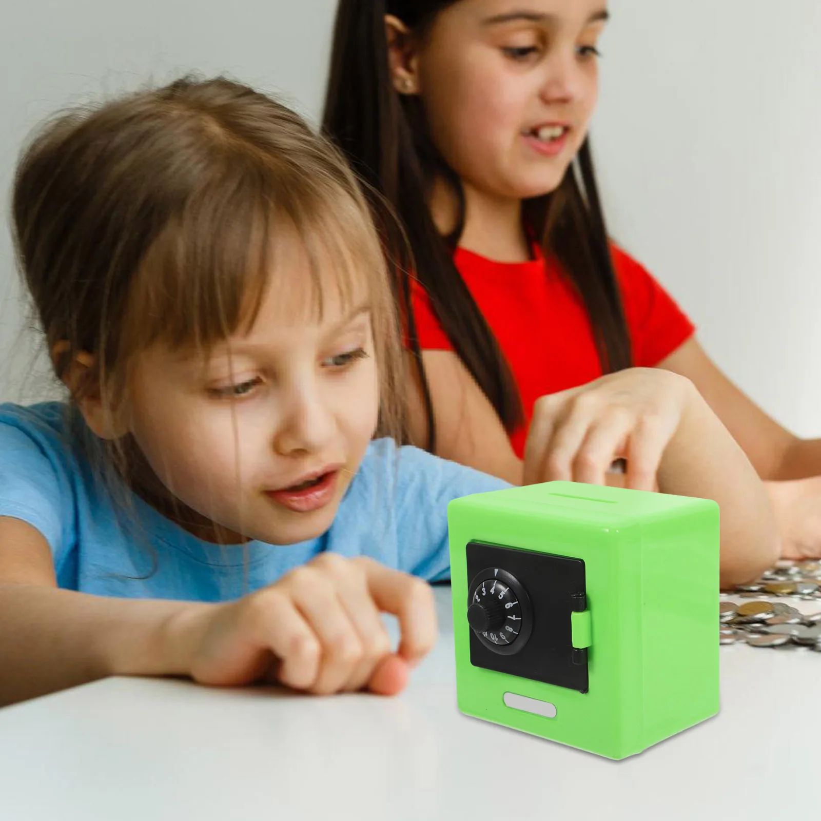 Coin Bank Combination Lock Cash Deposit Box Secure Atm Money Saving Safe for Boys Girls Banknote Cash Box