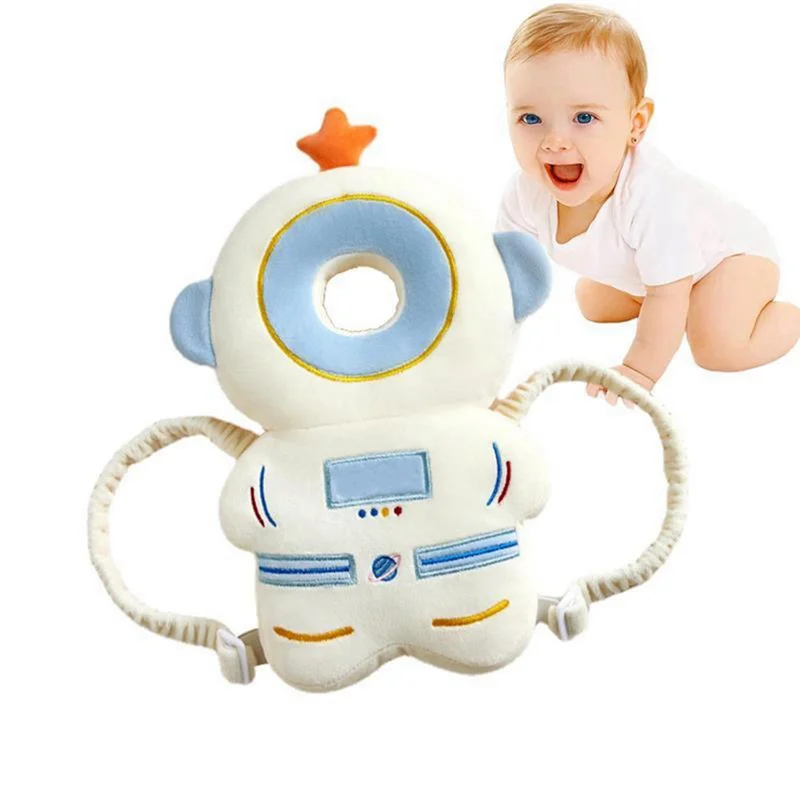 Baby Headprotection Pad - Cartoon Soft Security Pillow, Toddler Headrest Backpack For Fall Prevention