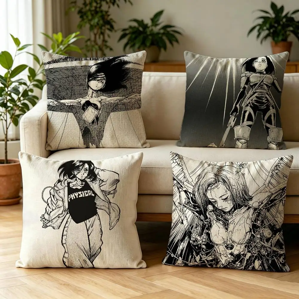 

Gunnm M-Manga Double-sided print Pillow Case Cushion Cover Throw Pillow Case For Car Sofa
