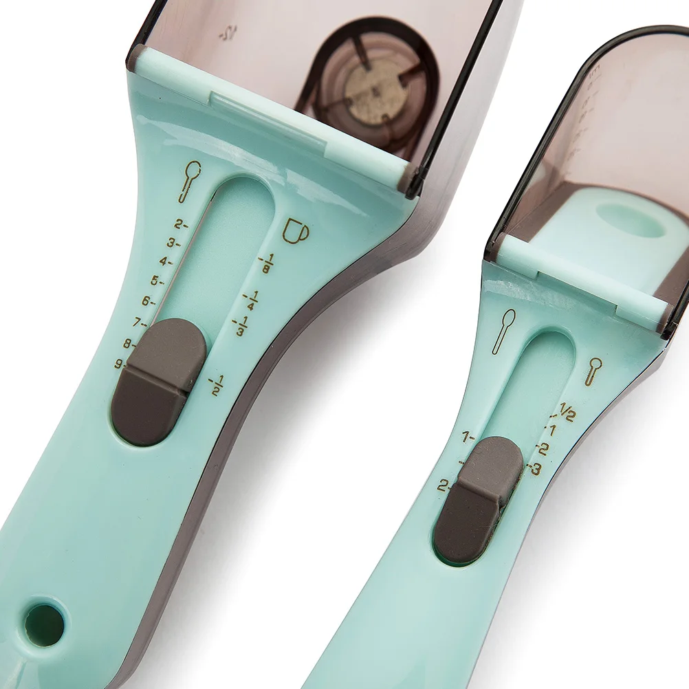 

2Pcs Kitchen Measuring Spoons Baking Tool Simple Practical Design Precise Quantity Easy Storage Measuring Spoon