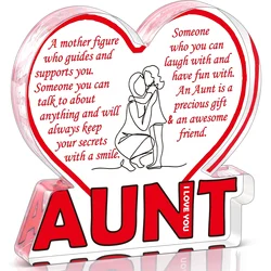 Aunt Acrylic Plaque Gifts Christmas Aunt Auntie Gifts from Niece, Best Aunt Ever Gifts from Niece, Aunt and Niece Gifts