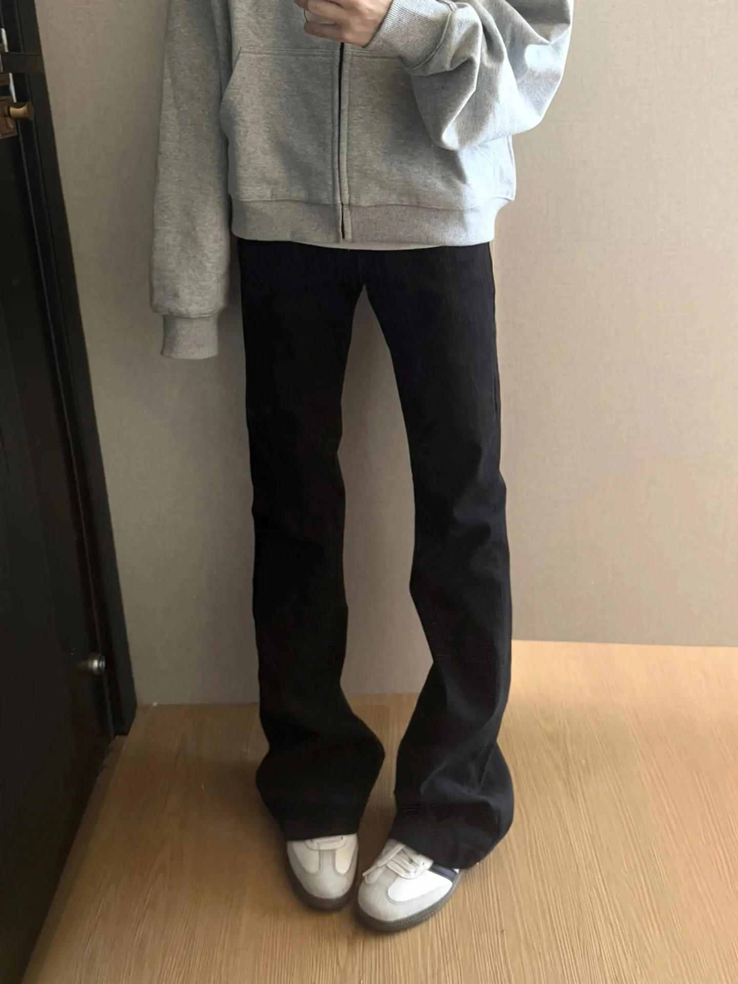 

Джинсы Bla Knife мужские, зауженные, прямого кроя, с расклешением, в американском стиле, осенние, с низкой посадкой, с декоративной строчкой