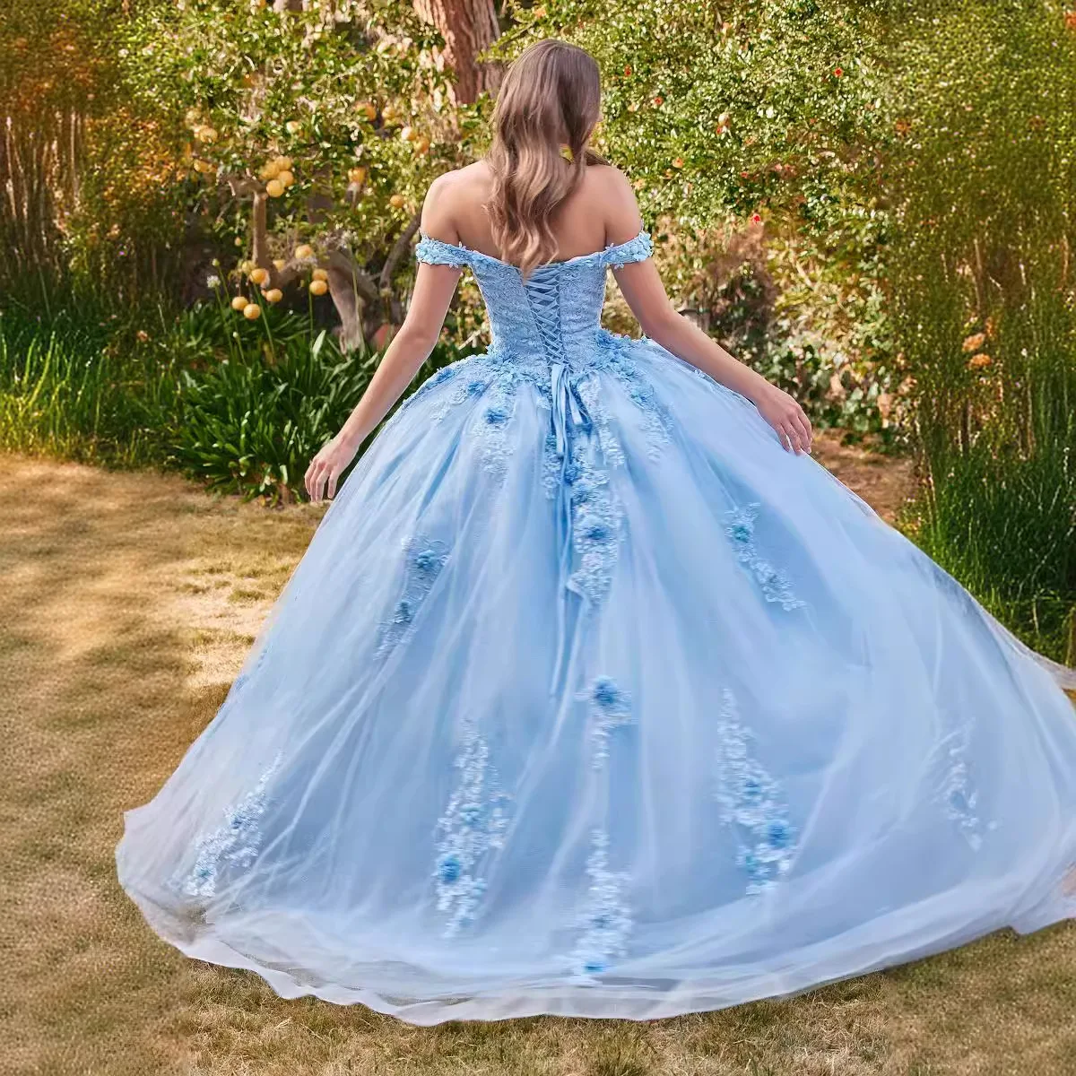 Robe de RhQuinceanera avec appliques en tulle, robes de Rh, fête d'anniversaire, tout ce qui est Off Initiated, Sweet 16, 15