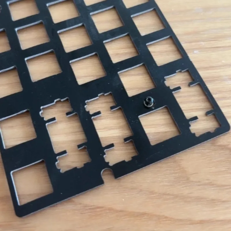 Black White Keyboard Positioning Plate Custom GH60 61 64 Keyboard Accessories 1.66mm Fr4 Ergonomic Fits Steel Plate Stabilizers