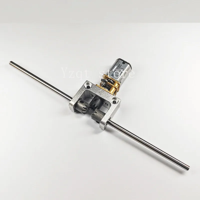 2/3Mm shaft N20 motor rear axle power transmission box 90 degree 1:1 bevel gear box bevel gear T commutator