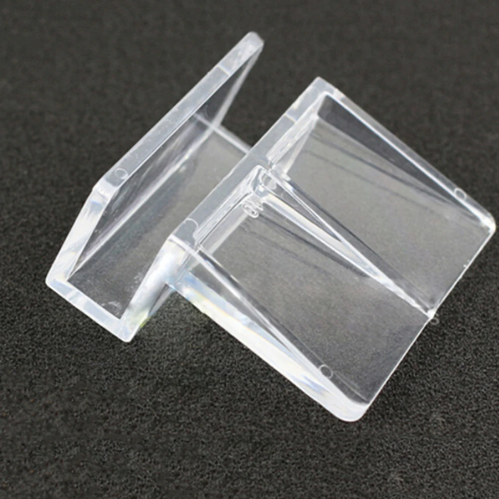 4Pcs Aquarium Glass Cover Holder Acrylic Fish Tank Lid Clips Support Bracket For Rimless Aquarium Fish Tank 6/8mm