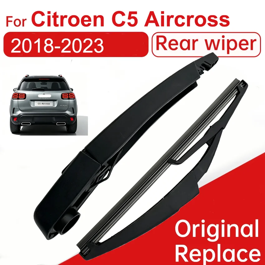Kit de juego de brazo y limpiaparabrisas trasero de 8 pulgadas para Citroen C5 Aircross 2018 2019 2020 2023 parabrisas ventana trasera limpia