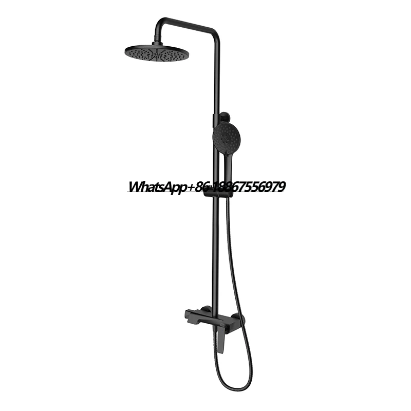 

Customized Single Handheld Rain Shower Faucet Set Exposed Bathroom System with Rain Shower Faucet Faucet Single Handheld Shower