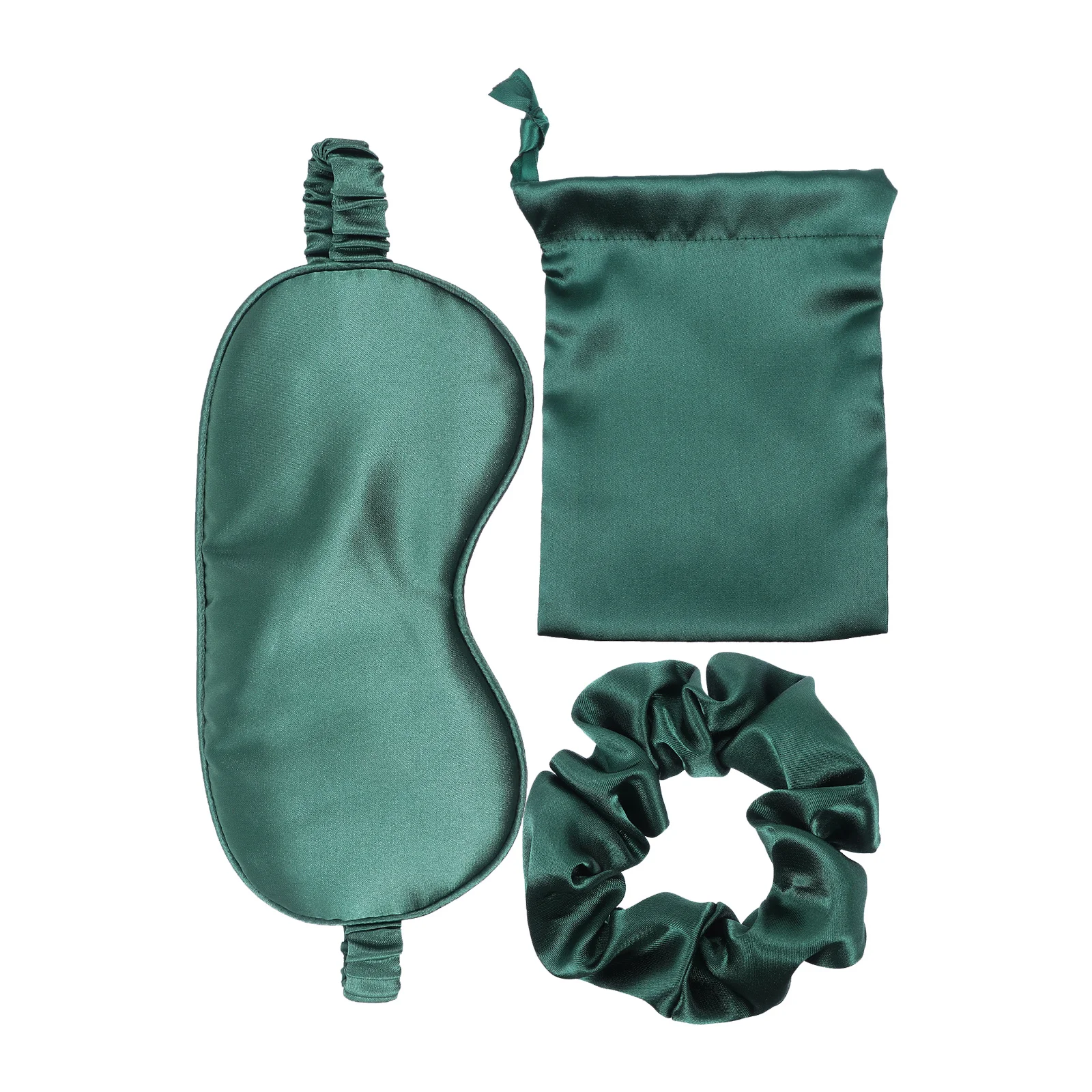 

3Pcs Premium Simulated Silk Sleep Mask Relieves Eye Strain Soothing Eyeshade for Restful Sleep Includes Portable Drawstring Bag