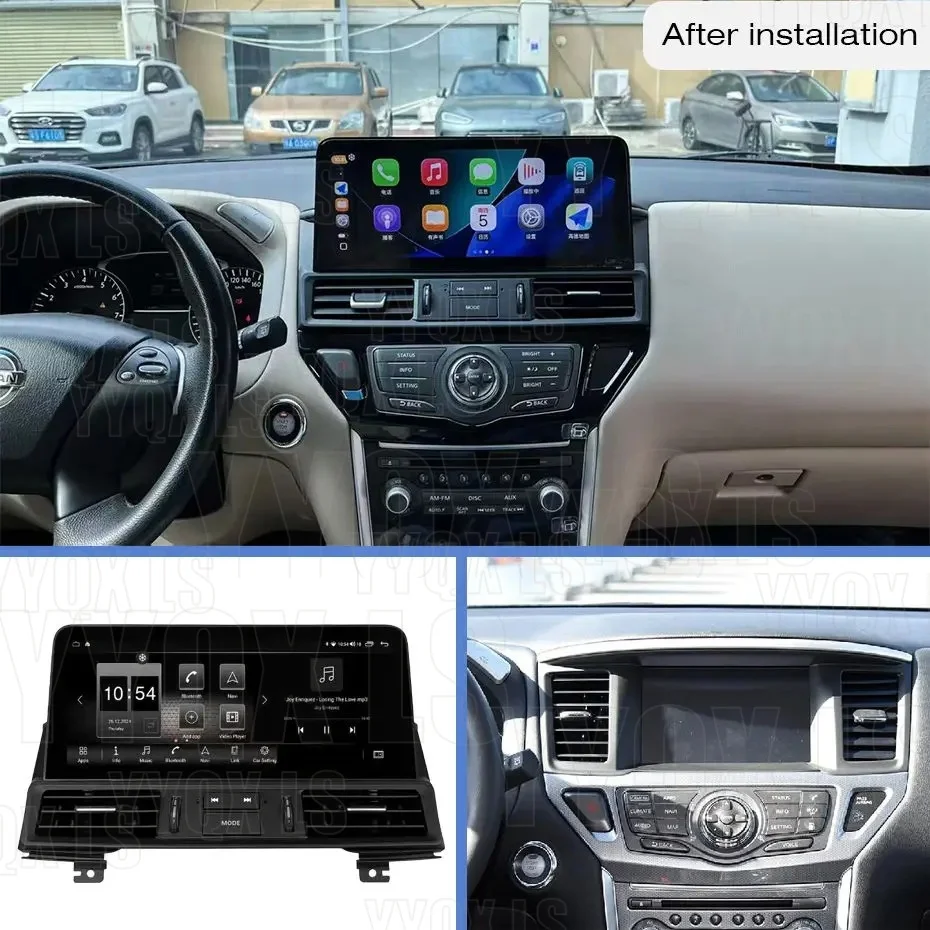 12.3'' Car Radio For Nissan Pathfinder 2012-2020 Android auto GPS Navigation Stereo Multimedia Video Player Wireless Carplay