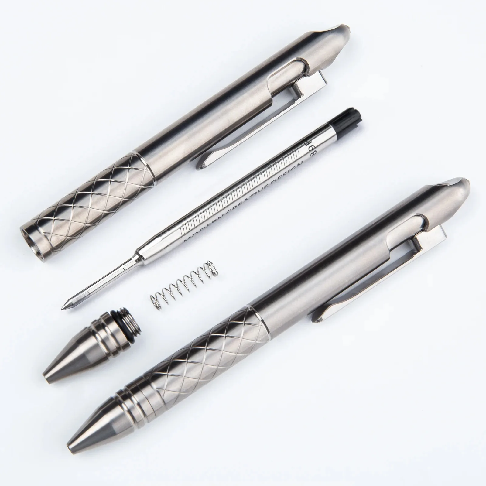 Titanium Signature Pen for Outdoor Camping Portable and Lightweight for Button Writing in Multiple Purposes Hand Tool