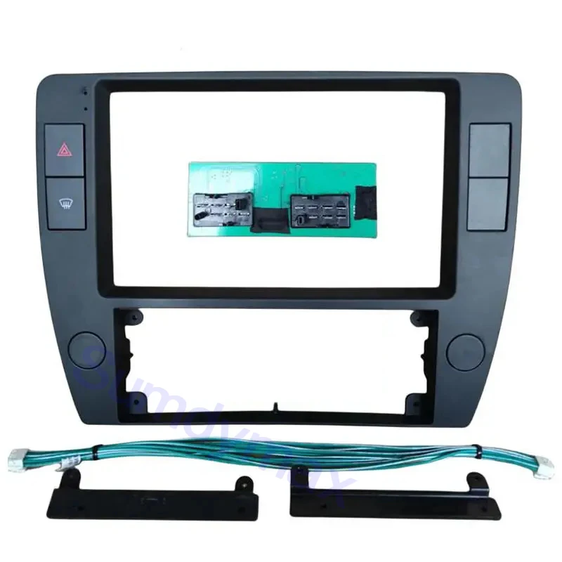 9 pollici Android Radio Dashboard Kit Face Plate Fascia Frame per Volkswagen VW Passat B5 2000-2005 car Radio Audio Frame cable