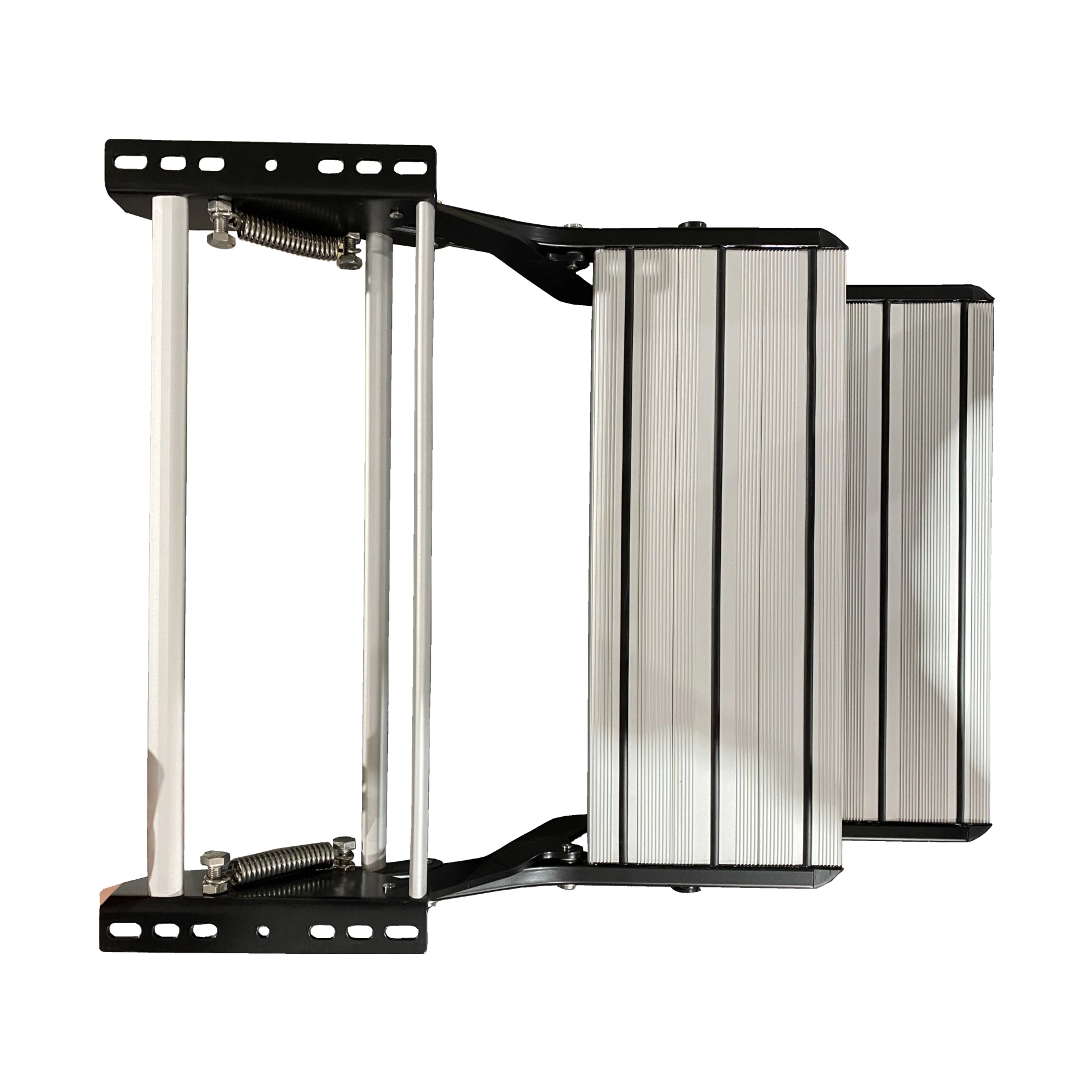 Factory Direct Sale Aluminum Alloy Material Manual Folding Double Steps For RV Caravan Campervan Use