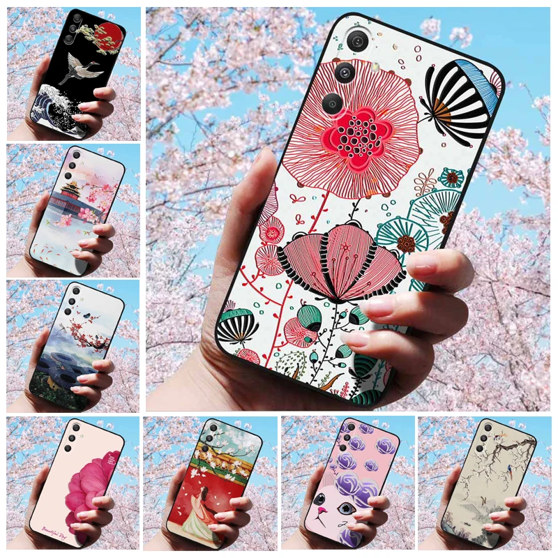 For Samsung Galaxy A16 5G 4G Cases 3D Relief Soft Silicone Cover Retro Embossed for Galaxy S24 FE  Plus S 24 Phone 3D Soft Cases