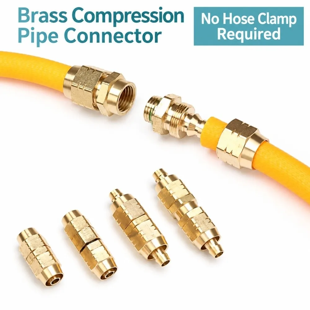 Copper Quick Coupling Connector High Pressure Detachable Center Copper Hose Connector Separable Male Female Male Female Coupling