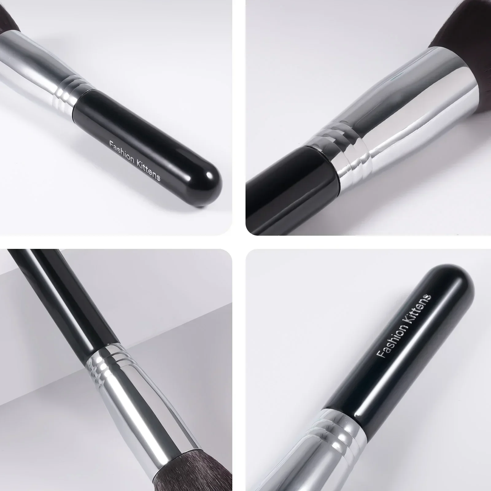 Pennello per cipria Pennelli per trucco professionale Fondotinta multifunzionale nero Blush Scolpire Pennello abbronzante Strumenti per il trucco