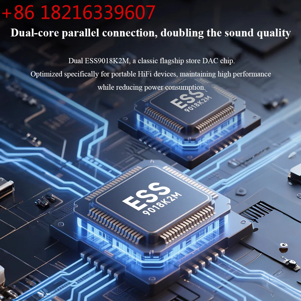 YAO Portable Lossless Music Player MP3 Dual ESS9018K2M DAC Bluetooth 5.1 DSD256  32BIT 384KHz Decoding HIFI Portable Music Playe