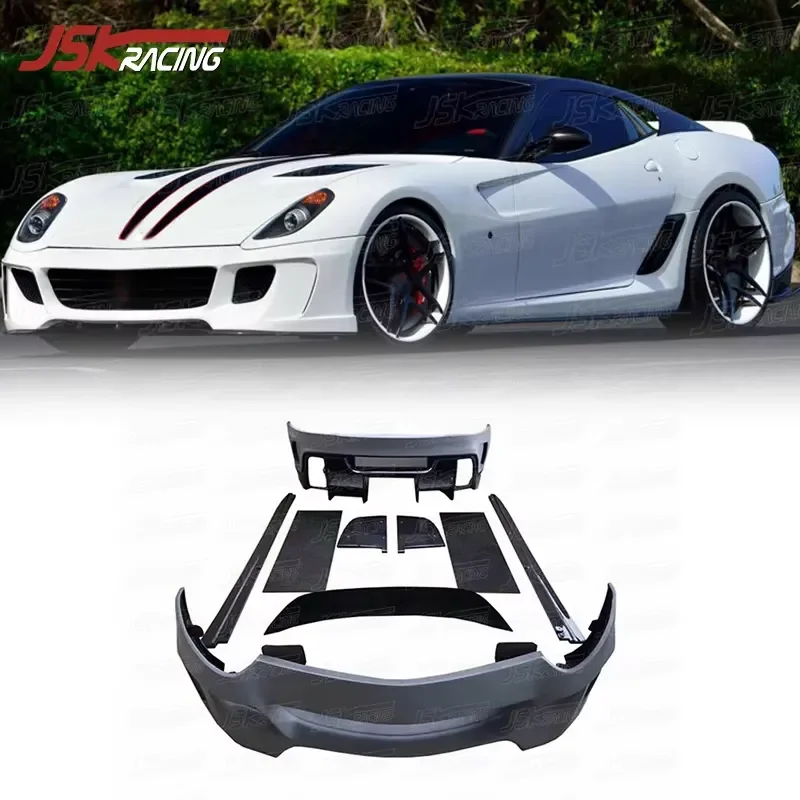 2009-2011 Half Carbon Fiber Body Kits for Fer-ra-ri 599 GTB Bodykit Upgrade to Vorstein Style Forged / Twill Weave