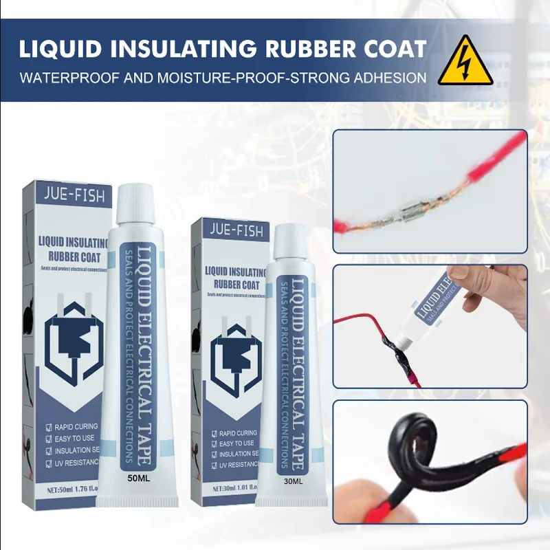 Liquid Electrical Tape Insulating Tape Rubber Electrical Wire Cable Coat Fix Line Glue Liquid Insulation Paste Sealant Fast Dry