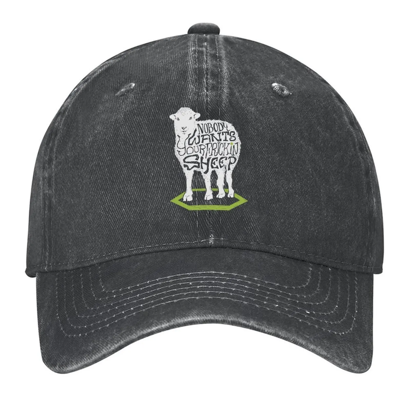 

Nobody Wants Your Sheep (dark) Baseball Cap Snap Back Hat Rave Golf Wear sun caps Men Hats Women's