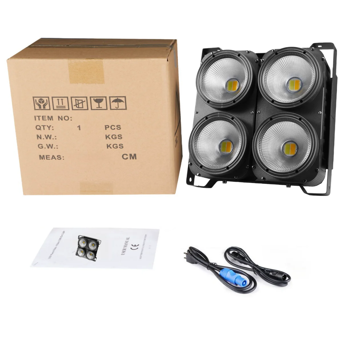 4x100 واط 6in1RGBWA/UV COB LED أضواء بليندر 4 العين 400 واط Led الجمهور ضوء DJ DMX أضواء المسرح #2