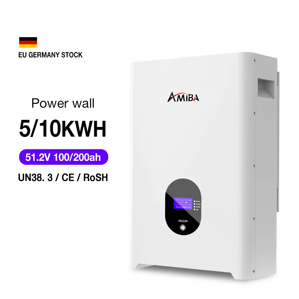 

Новая энергия, 10 лет гарантии, литиевая батарея Lifepo4, 5,12 кВтч, 10 кВтч, 15 кВтч, 48 В, 51,2 В, аккумулятор энергии, Powerwall, солнечная система для дома