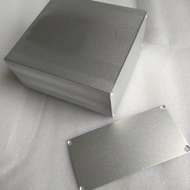 68x145x150mm Aluminum Enclosure Case Silver DIY Electronic Project PCB Instrument Case Circuit Board Shell Aluminum Project Box