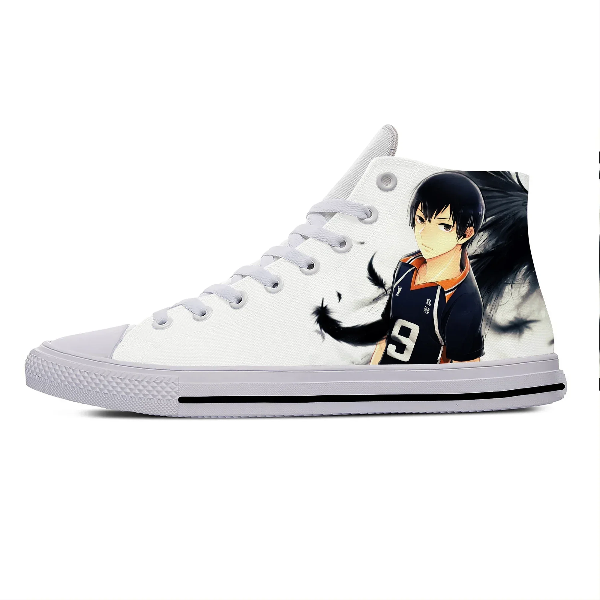 

Летние крутые кроссовки в стиле аниме и манги Haikyuu: Кагеяма Тобио, Куроо. Повседневные высокие кеды для мужчин и женщин. Классические новейшие скейтерские кроссовки.