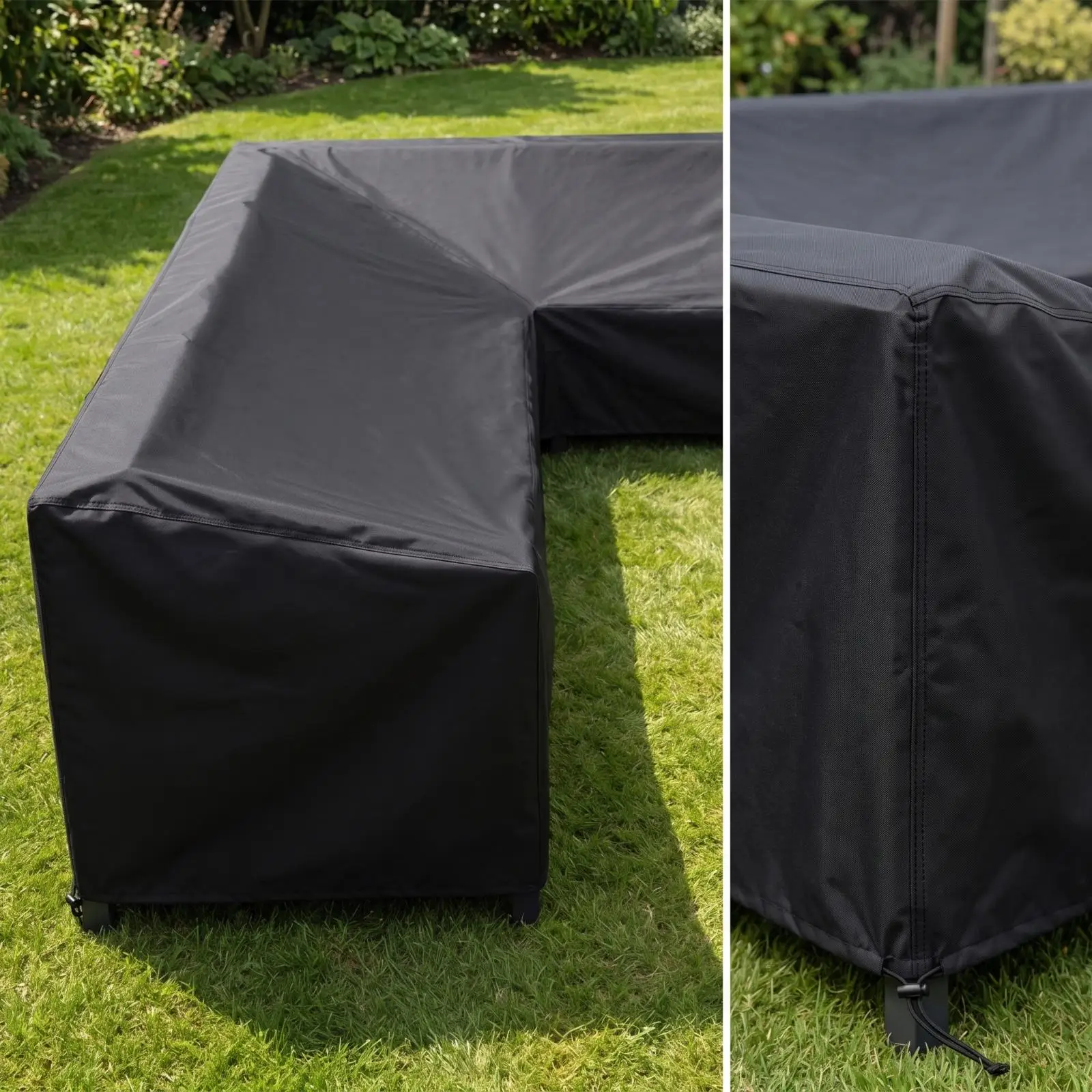 V-Shaped Sofa Cover Silver-Coated V-Shaped Furniture Cover Foldable Long-Lasting for Garden, Balcony