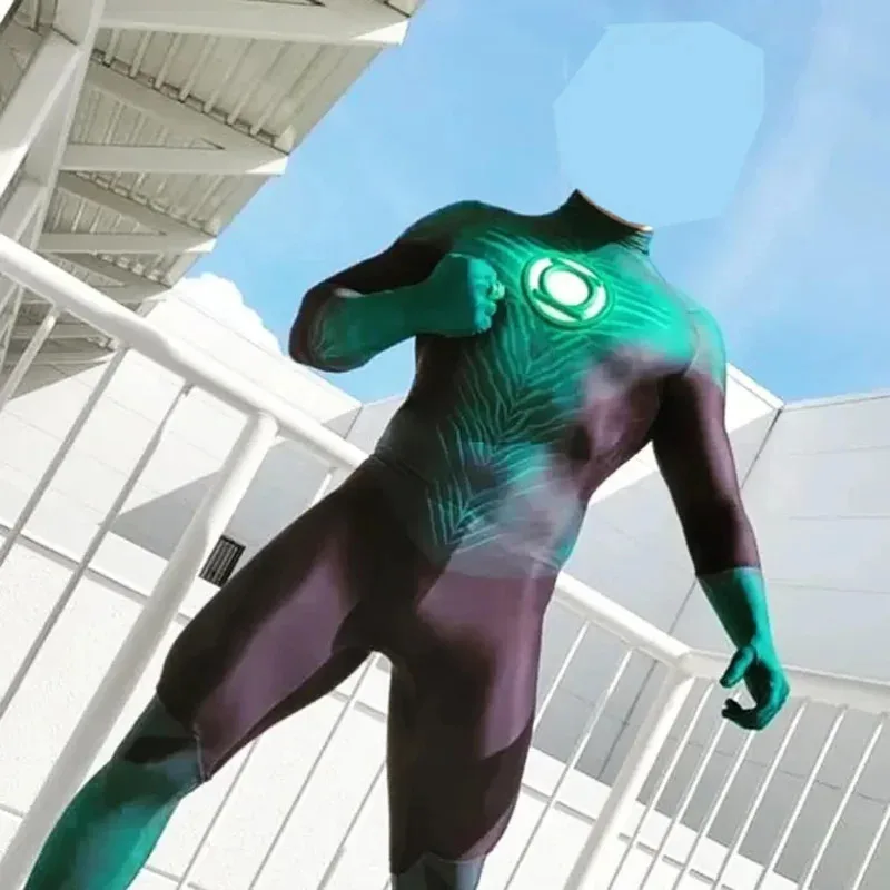 

Halloween Woman Green Lantern Cosplay Costume Female Superhero Zentai Suit Ladys Cosplay Bodysuit Adults Kids Boys Boys Male