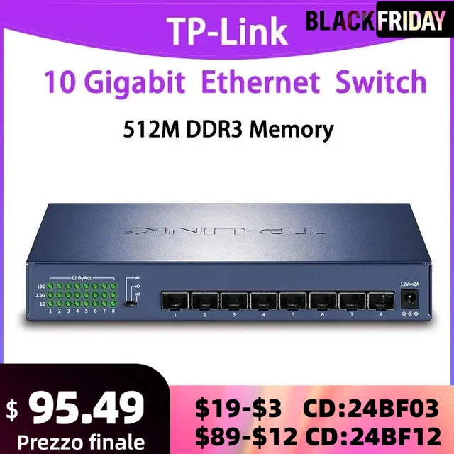 Tp-link Tl-st1008f 10gbe Switch 10gb Ethernet Switch 10gb Switches 10  Gigabit 10gbps Sfp+10g 8 10000Mbps Optical antminer 2500 - AliExpress 7